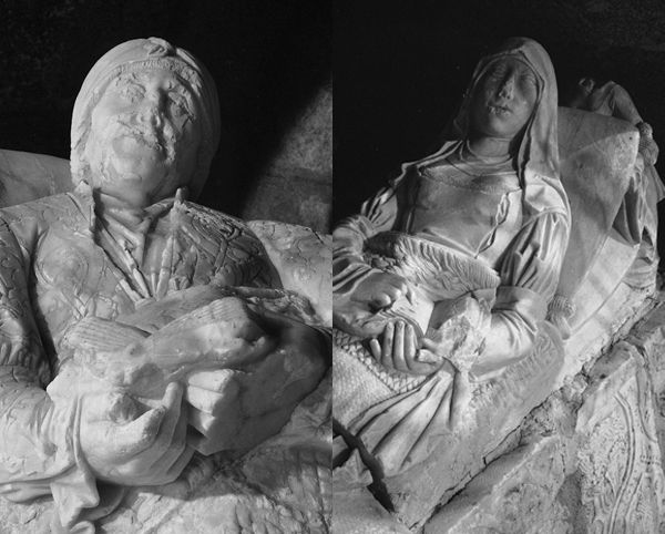 Detalle de los sepulcros de los Condes de Nieva